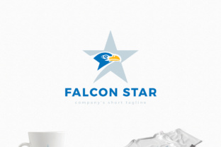 Falcon Star Logo Template: A Modern Symbol for Dynamic Brands